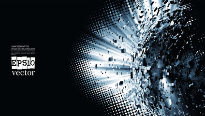 Technology concept background ready for presentation, vector illustration