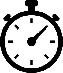 Stopwatch icon. Countdown symbol. Transparent stopwatch in png. Clock sign. Watch symbol in png - obrazy, fototapety, plakaty