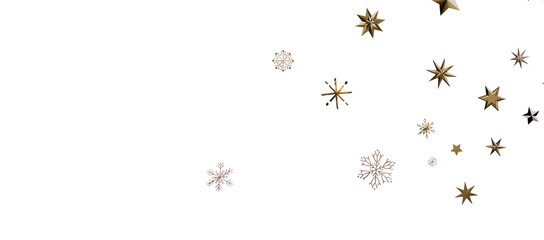 Snowflakes Falling On Snow - Winter Banner