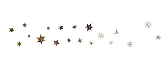 Christmas Card - Snowflakes Of Paper In Frame