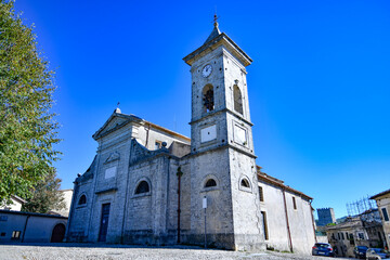 Fototapeta na wymiar A church in Civitavecchia di Arpino, a medieval village in the Lazio region, Italy.