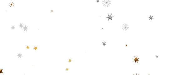 With Realistic Snowflakes Overlay On Light Silver Backdrop. Xmas Holidays