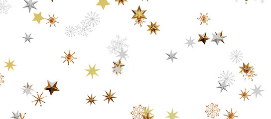 Snowflakes Falling On Snow - Winter Banner