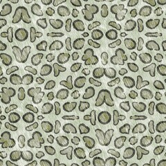 Mosaic geometric green leopard print texture pattern. Trendy kaleidoscope woven design for printed fabric. Rough abstract textile design. 