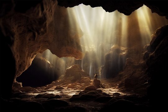 waterfall in the mountains