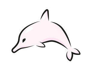Różowy delfin © Monika Janiak-Klicha