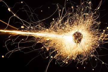 background with a sparkler