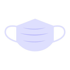 Vector illustration of mouth and nose mask