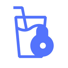 drink fruit healthy juice line icon
