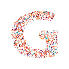 decorative music note letter G