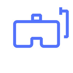 sea snorkeling summer line icon