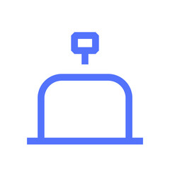 bell hotel ring service travel line icon