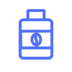beverage bottle coffee drink line icon
