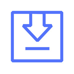 logistic package line icon