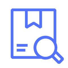package search shipping line icon