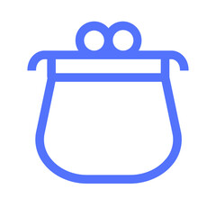 payment purse wallet line icon