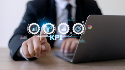 KPI Key Performance Indicator Business Internet Technology Concept.