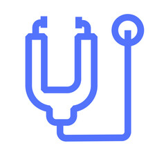 medical stethoscope outline icon