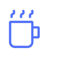 hot mug outline icon