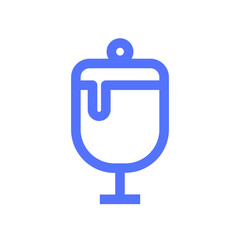 glass milkshake outline icon