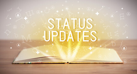 open book, social networking concept