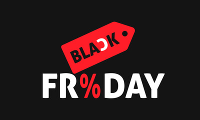 Fototapeta premium Vector illustration design concept of Black Friday observed on November 25