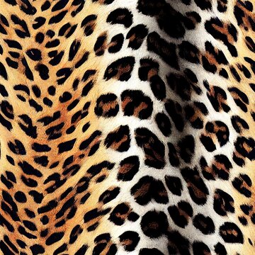 Seamless leopard texture, leopard fur, African animal print