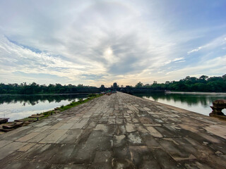 Sra-srang lake in the Angkor Wat ruins complex