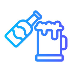 Line Flaticon gradient icon