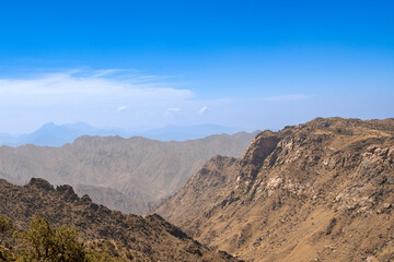 arabian mountain valley landscape 