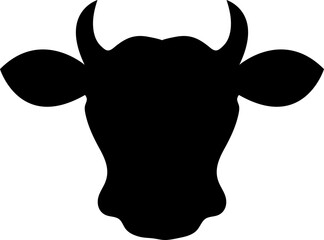 The best of Cow Head Silhouette icon vector, illustration logo template in trendy style..eps