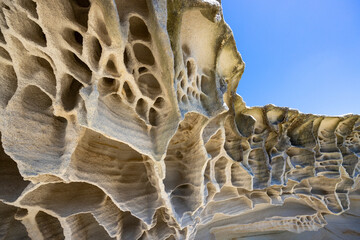 Sandstone weathering at Malabar National Park, Sydney Australia