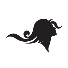 Naklejka na ściany i meble Hair Beauty logo. Vector logo design for beauty salon, hair salon, cosmetic and spa.