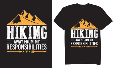 Print hiking t-shirt design for hike lover t-shirt design