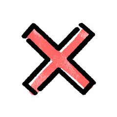 Obraz premium ×マーク