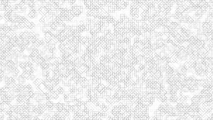 Square Grid Digital Displacment Map Black And White Isolated Alpha Overlay Transparent PNG Background