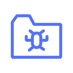Bug Data Document File Folder Insect Virus Icon