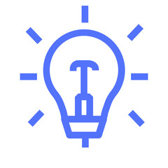 Bulb Business Creative Digital Idea Marketing Online Icon