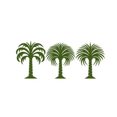 sabal palmetto palm trees vector - obrazy, fototapety, plakaty