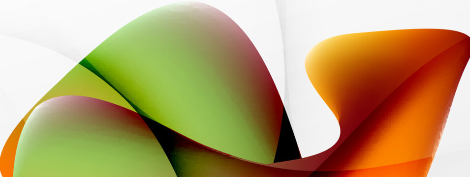 Fluid color abstract background. Liquid gradients, wave pattern. Trendy techno business template for wallpaper, banner, background or landing