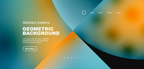 Circle abstract background with fluid gradient colors. Vector illustration for wallpaper, banner, background, leaflet, catalog, cover, flyer