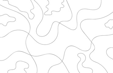 Curve wave seamless pattern. Thin line wavy abstract vector background. Curve wave seamless pattern. Line art striped graphic template. Vector illustration