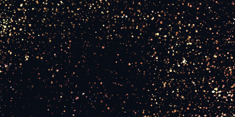 Luxury background with golden particles bokeh  background 3D illustration