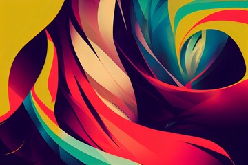 Abstract colorful pop art background, poster for movie