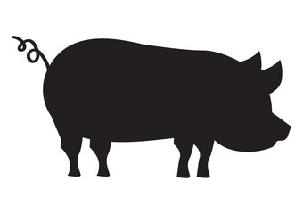 pork silhouette farm animal