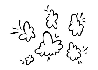 Comic speech bubble. Blank comic balloon for text. Vector illustration isolated on white background