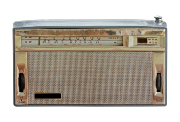 old radio isolated and save as to PNG file