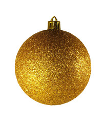 gold Christmas ball