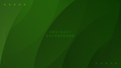 Vector green abstract fluid geometric gradient background