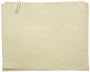 Old paper with clip